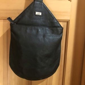 The Sak Black Leather Sling Bag
